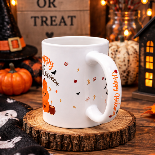 11oz White Ceramic Mug Halloween