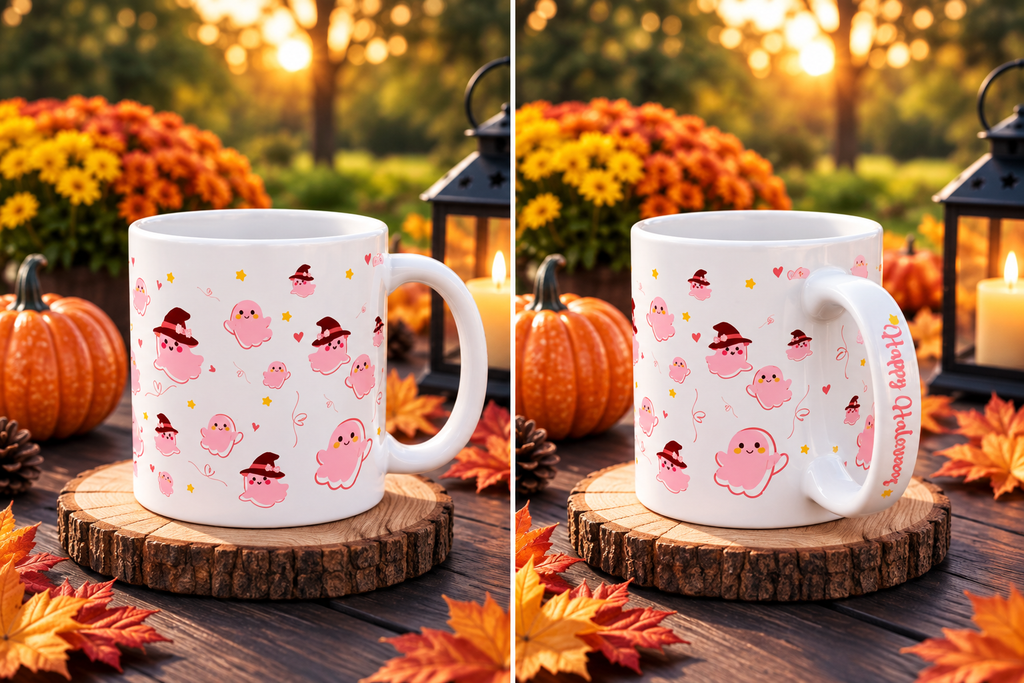 11oz White Ceramic Mug Halloween