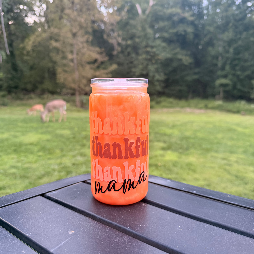16oz Snowglobe CatEye Fall Design