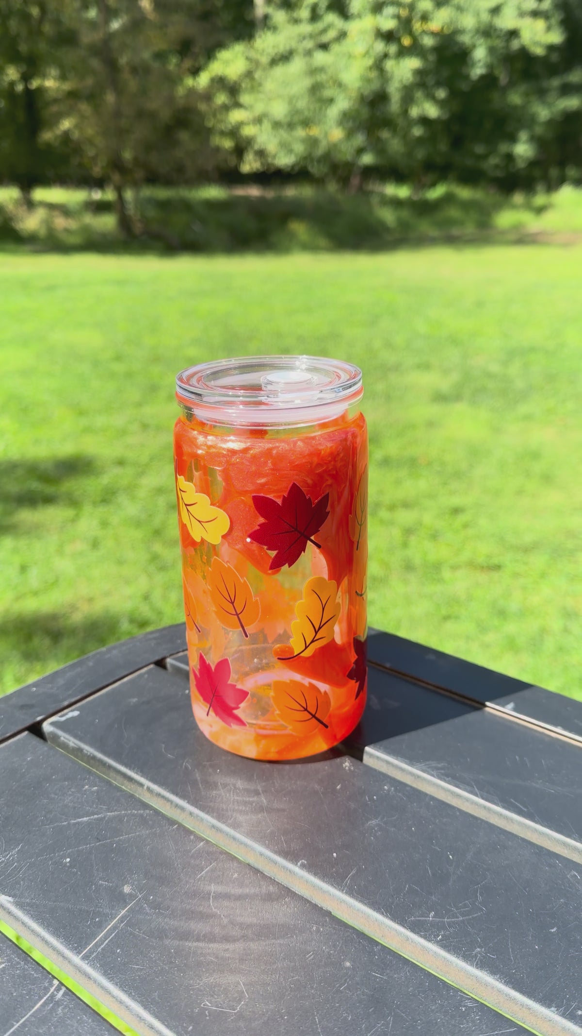 16oz Lava Fall Design